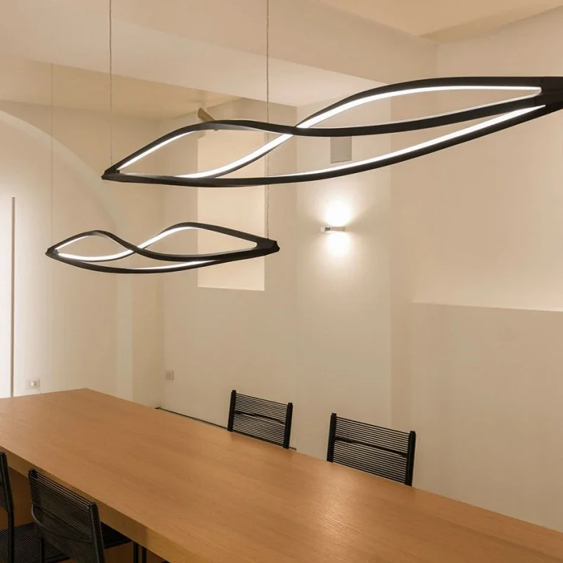 

Led Art Chandelier Pendant Lamp Light Room Decor Nordic Designer Aluminum Living Dining Bedroom Hanging Fixtures Luminair