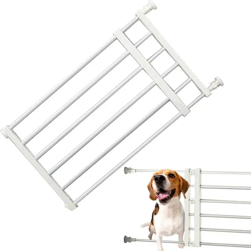 

Wide Gate For Dogs 22-39.37 Inch Extra Wide Pressure Mounted Dog Gate For Stairs Doorways Portable Folding Child's Safety Gates