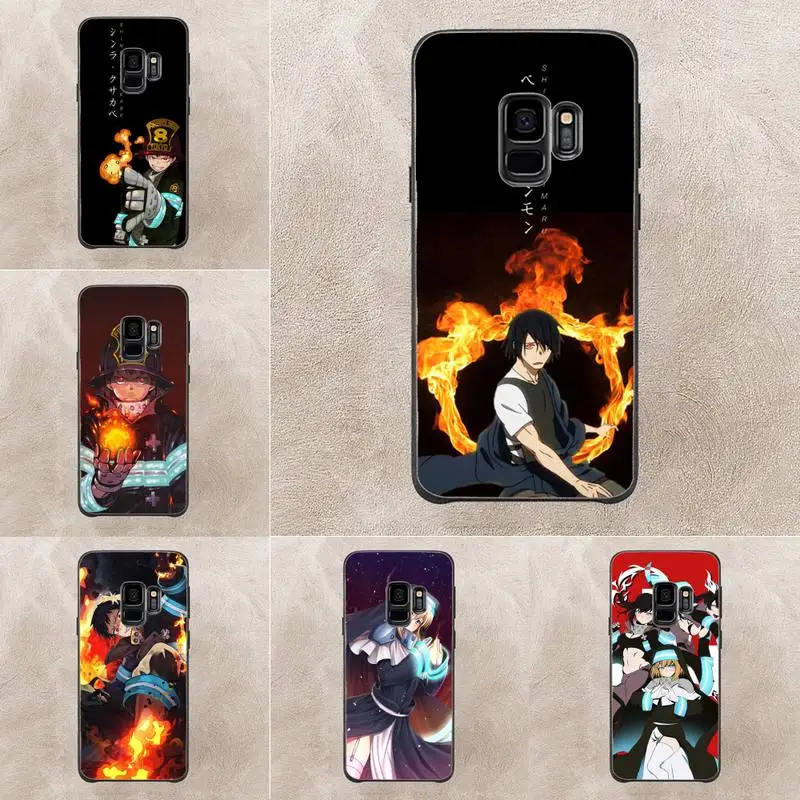 

Fire Force Phone Case For Samsung Note 8 9 10 20 Case For Note10Pro 10lite 20ultra M20 M31 Funda Case