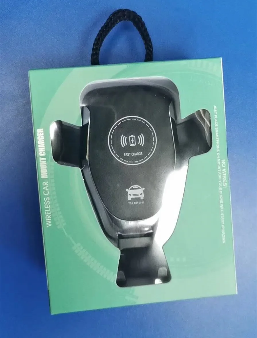 Беспроводное зарядное устройство Fast Qi Автомобильное крепление автомобильное