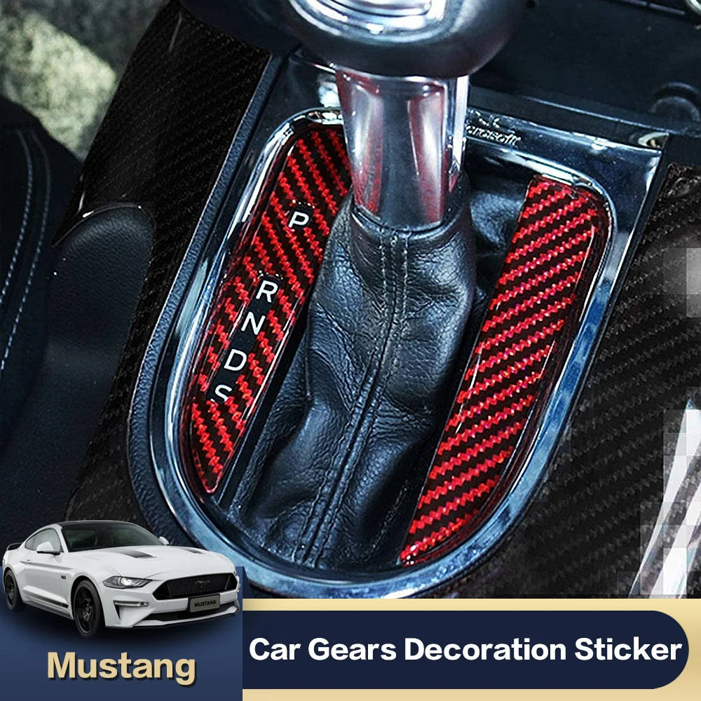 

Крышка центральной консоли автомобиля 2 шт., декоративные аксессуары для интерьера Ford Mustang 2015 2016 2017 2018 2019 2020 2021 2022