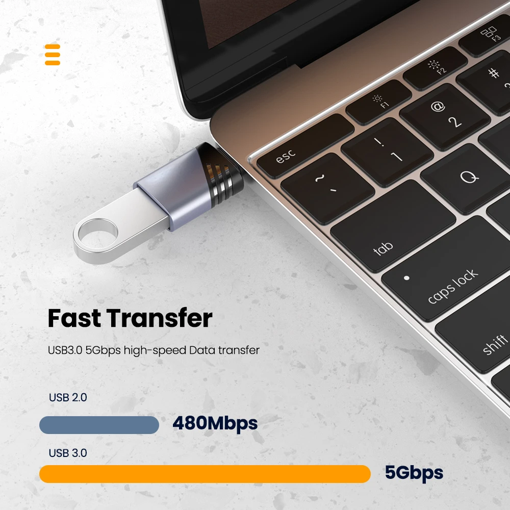 

Elough USB 3.0 To Type C Adapter OTG To USB C USB-A Male To Micro USB Type-C Female Adaptador For Macbook Adapters