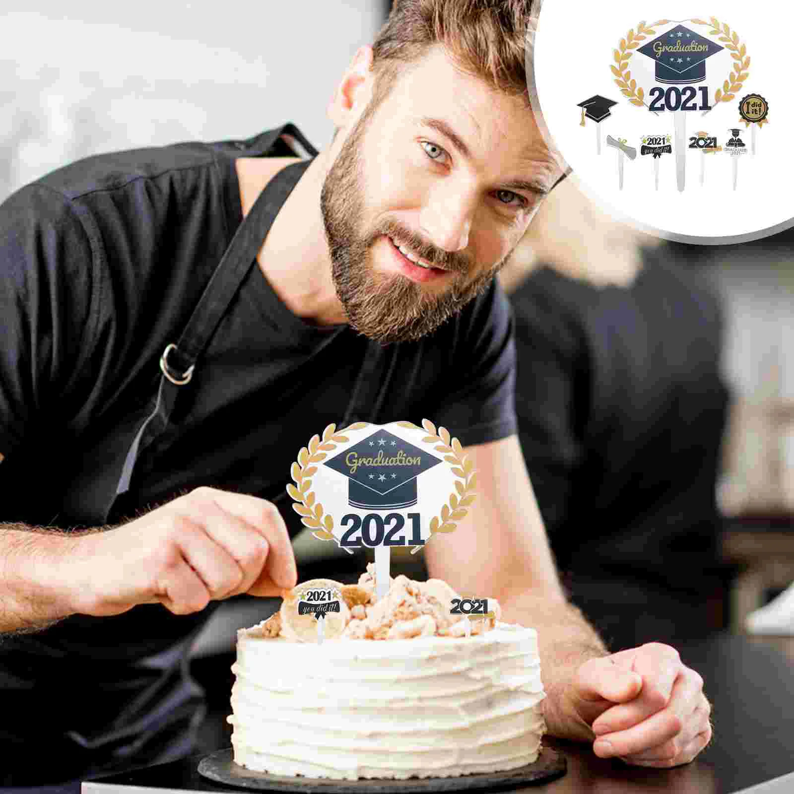 

Graduation Party Cupcake Decorations Supplies 2021 Toppergrad Cake Students Toppers