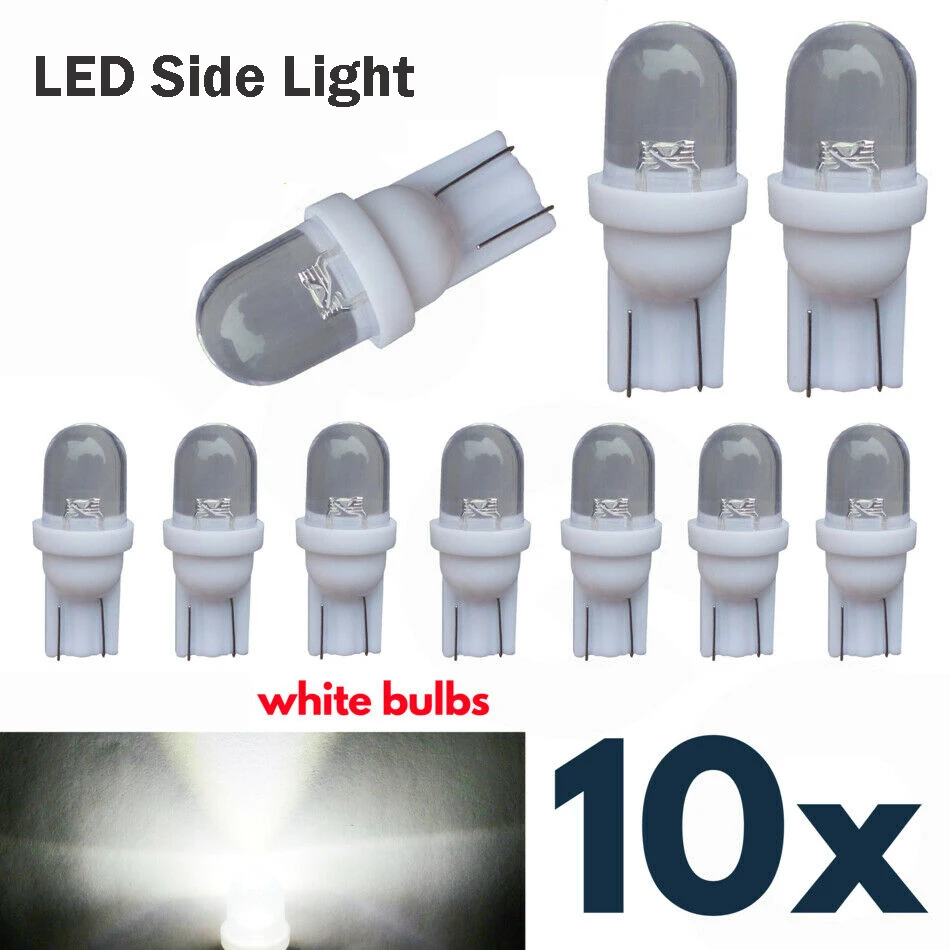 

10 шт., автомобильная купольная лампа T10, белая лампа для чтения, светодиодный внутренний светильник 12 В, лампа для багажника, для искусственн...