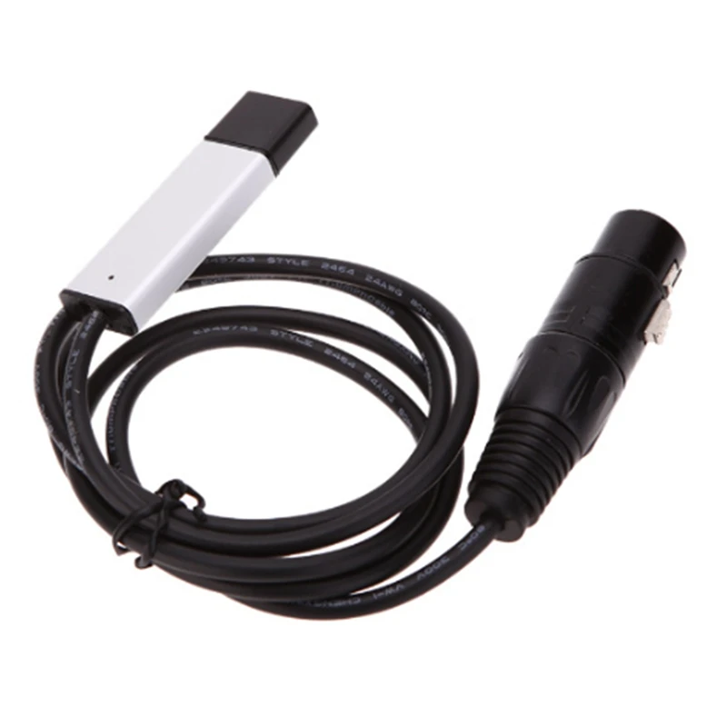 

USB To DMX 512 Interface LED DMX512 Computer PC Stage Lighting Controller Dimmer USB To DMX Cable