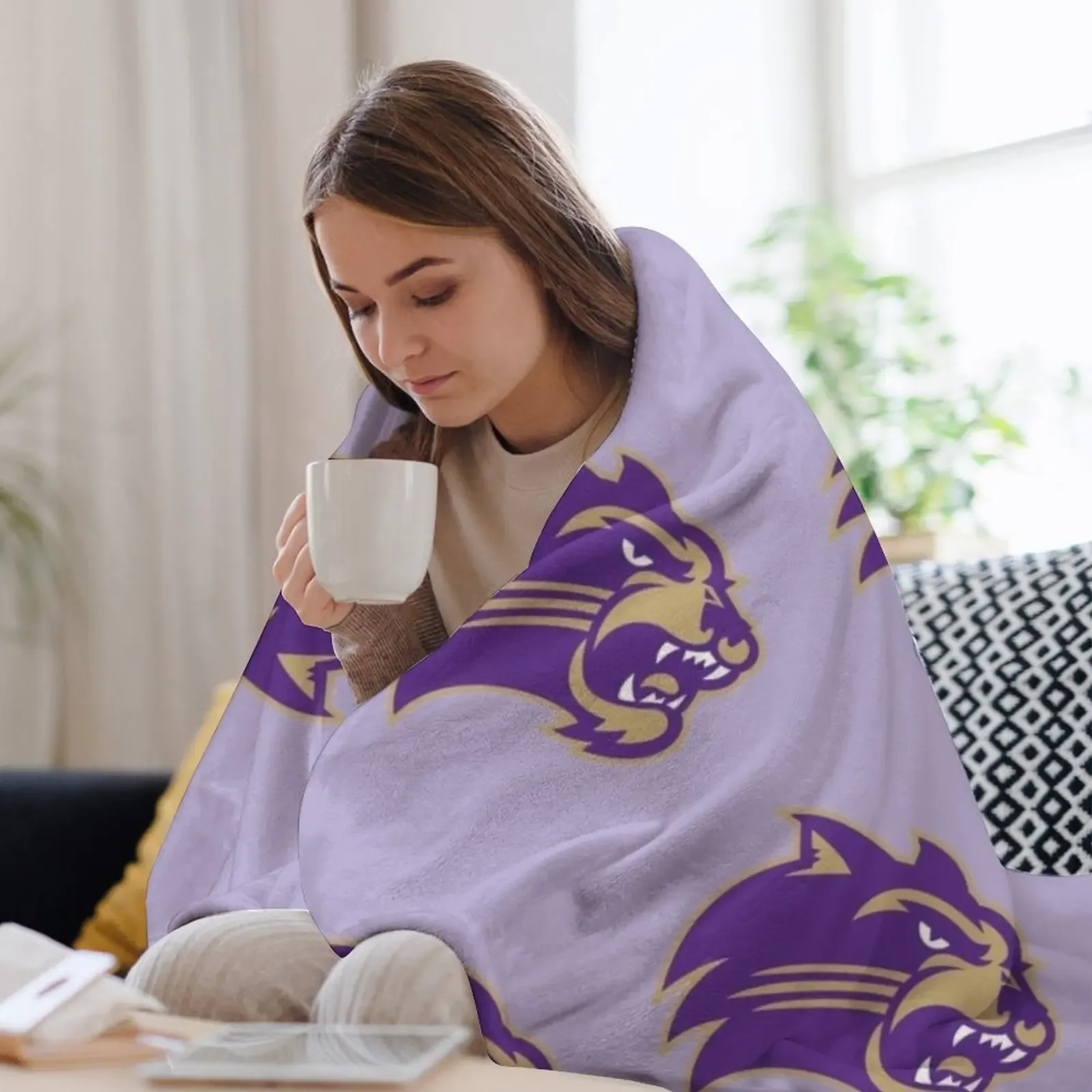 Фото Мягкое одеяло Western Carolina Catamounts для пикника, пляжа и кемпинга №3