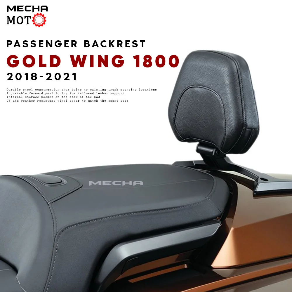 

For HONDA Goldwing 1800 GL 1800 GL1800 F6B Tour 2018 - 2021 New Motorcycle Seat Backrest Adjustable Backrest Passenger Backrest