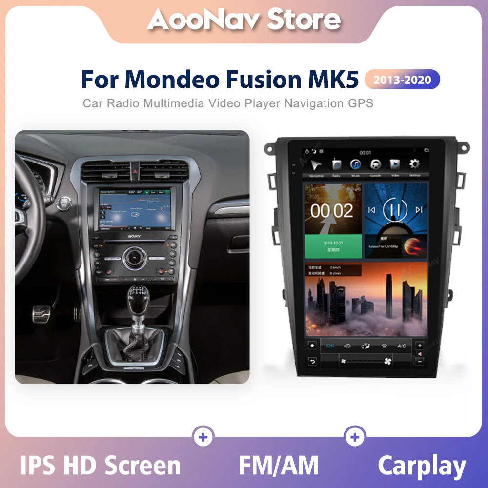 Мультимедийный плеер 13 6 дюймов для Mondeo Fusion MK5 2013-2020 Android автомобильный