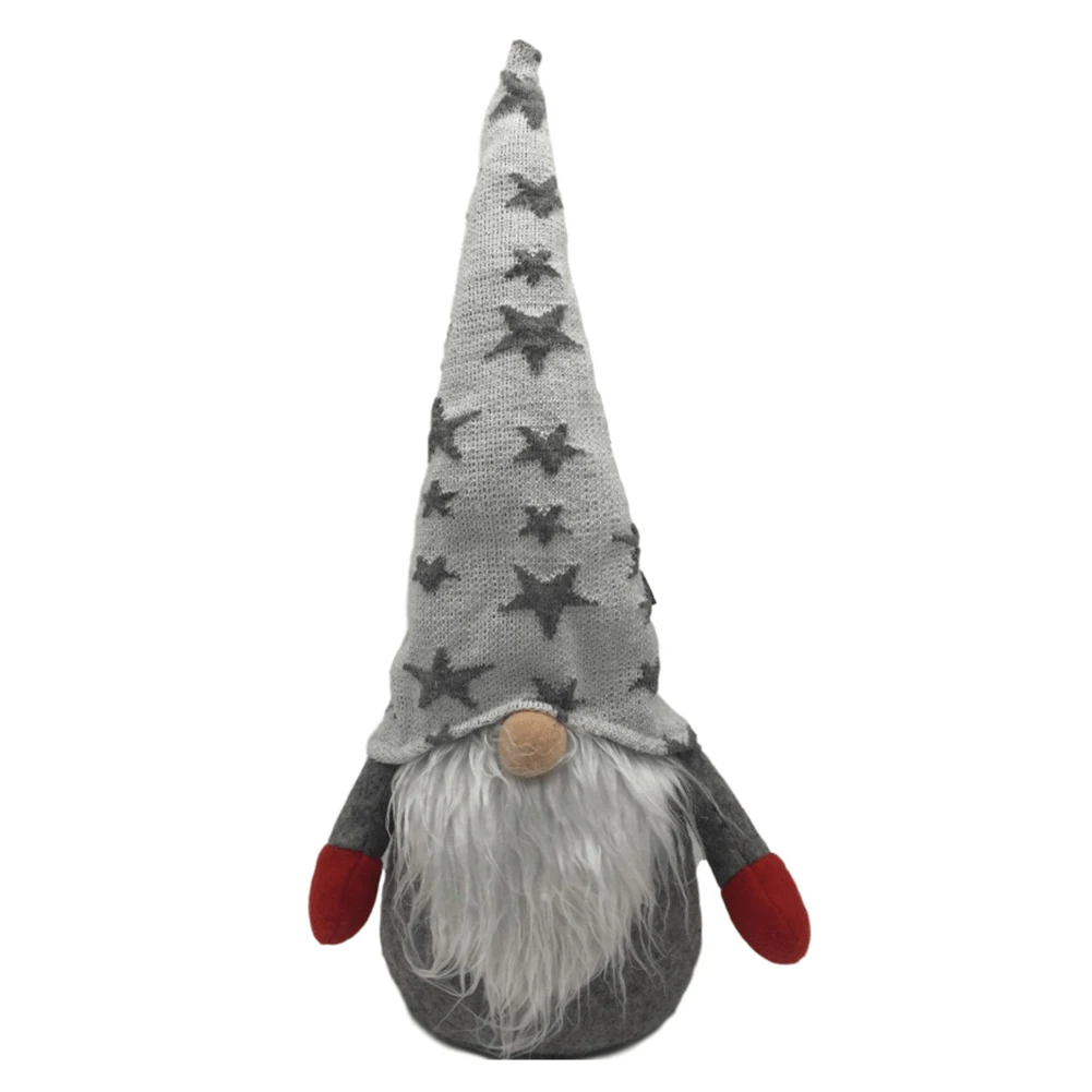 

Рождественская плюшевая кукла для праздника, подарок на день рождения для детей, украшение для дома ручной работы, Настольная статуя Санта-Клауса