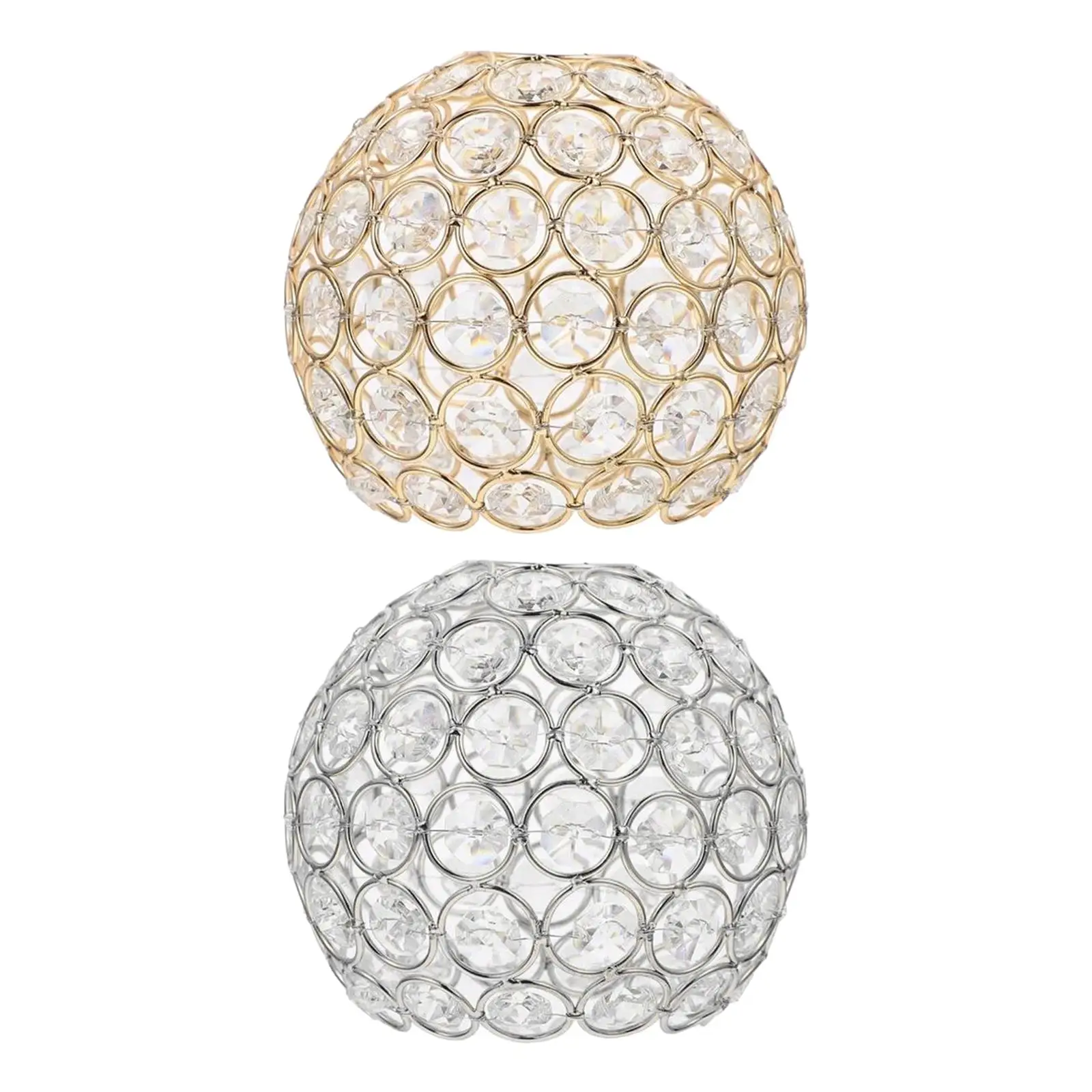 

Shiny Ceiling Replacement Cover Fitting Crystal Lampshade Desk Light Bedside