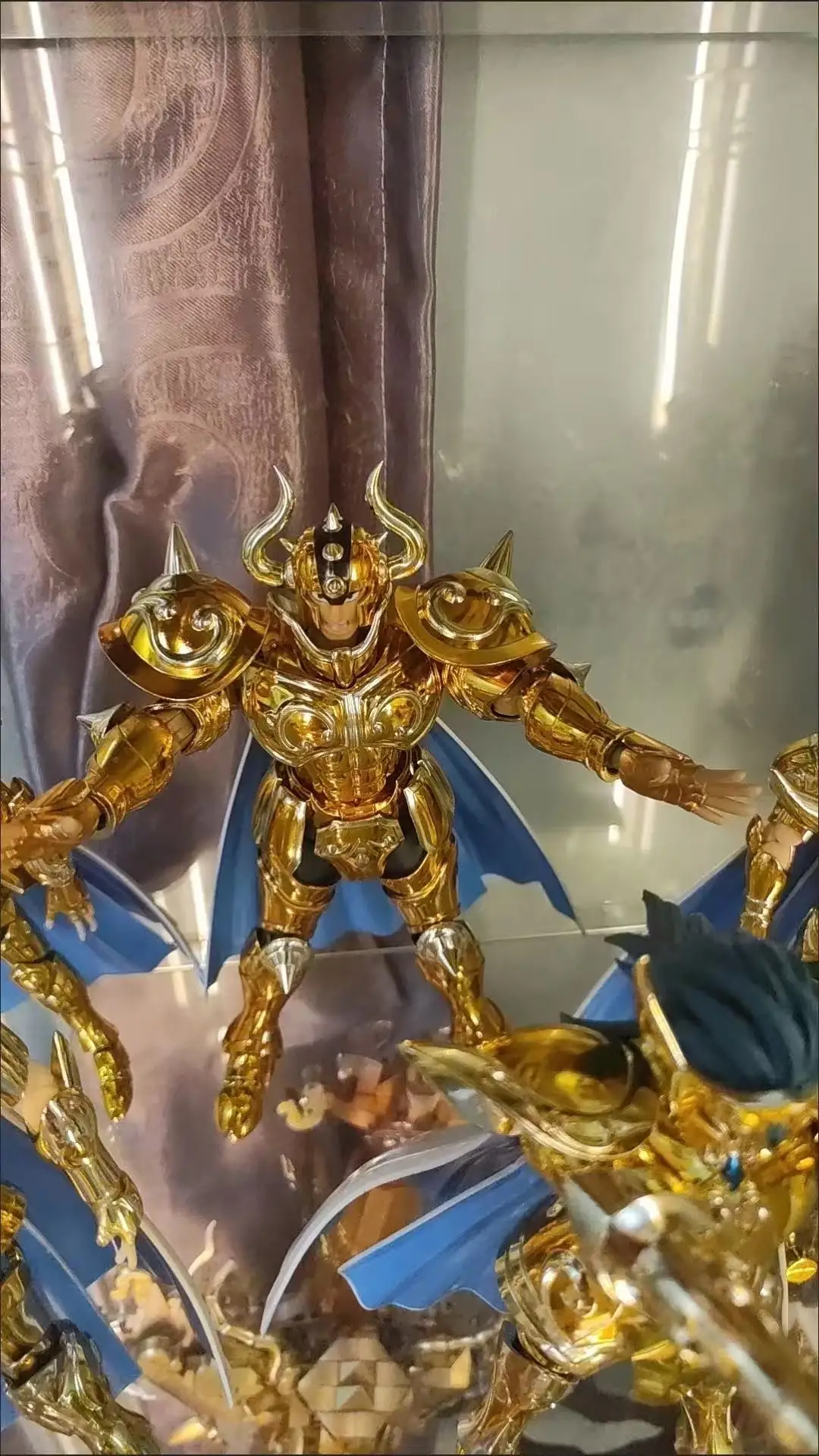 Фото Фигурка CS Model Saint Seiya Mythical Cloth Ex Taurus Aludiba, 24K Золотой Святой, Рыцари Зодиака, подвижная, коллекционная, подарок №4