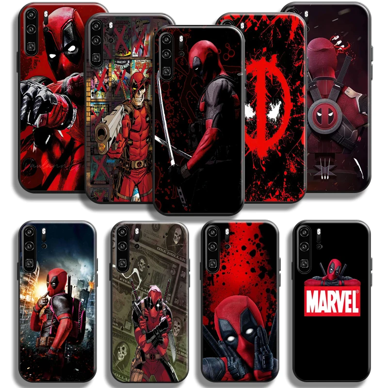 

Marvel Deadpool Phone Case For Huawei P Smart 2019-2021 P50 P40 P30 P20 Pro Lite 5G Soft Black Funda Silicone Cover Carcasa