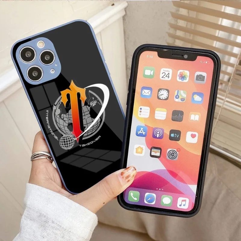 

Trapstar Phone Case For IPhone 14 13 12 11 Pro Max X XR XS 8 7 Plus Liquid Glass Color Phone Cover