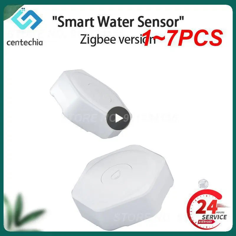 

Датчик утечки воды Tuya Zigbee, детектор для умного дома, 1-7 шт.