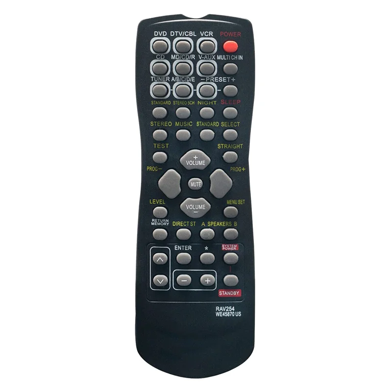RAV254 Сменный пульт дистанционного управления для приемника Yamaha RX-V496 HTR-5240 HTR-5250