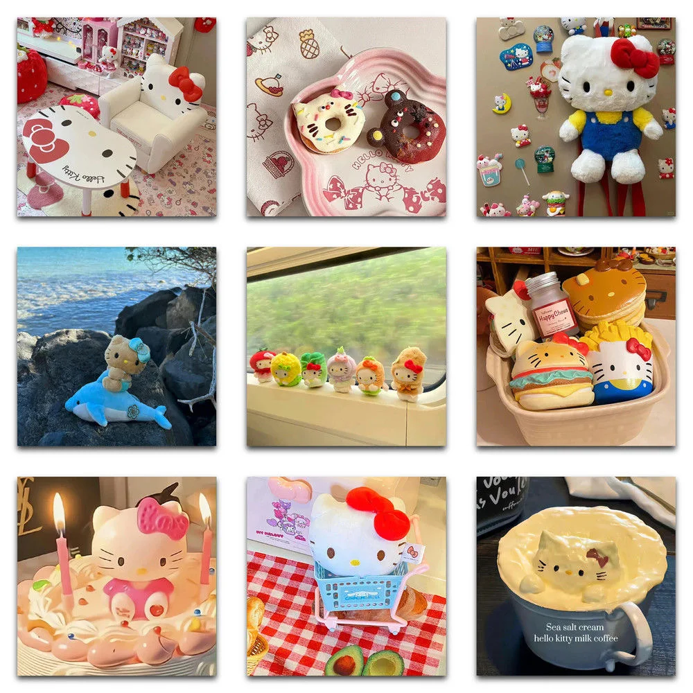 59/шт. винтажная наклейка Kawaii Apple для мотоцикла Hello Kitty подходит чехла телефона