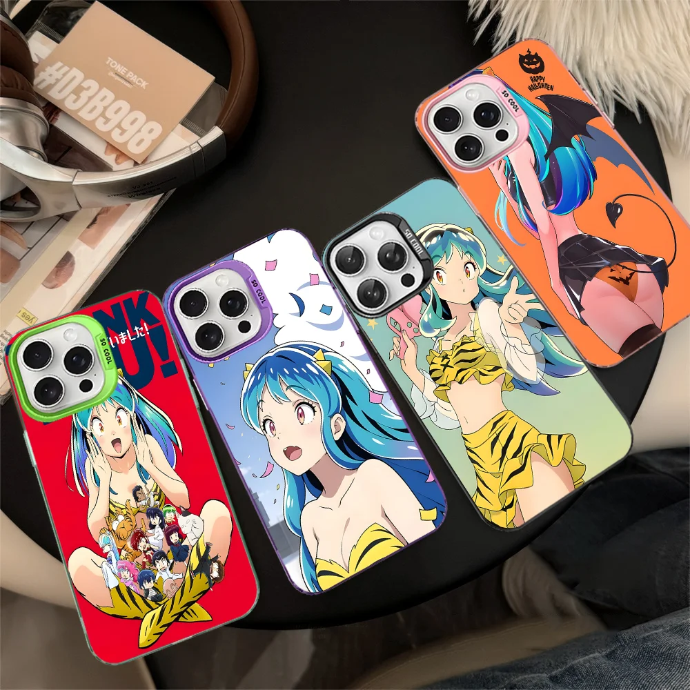 Чехол для телефона Urusei Yatsura с аниме iPhone 16 15 14 13 12 11 Pro Max X XR XSMAX 8 7 Plus матовая