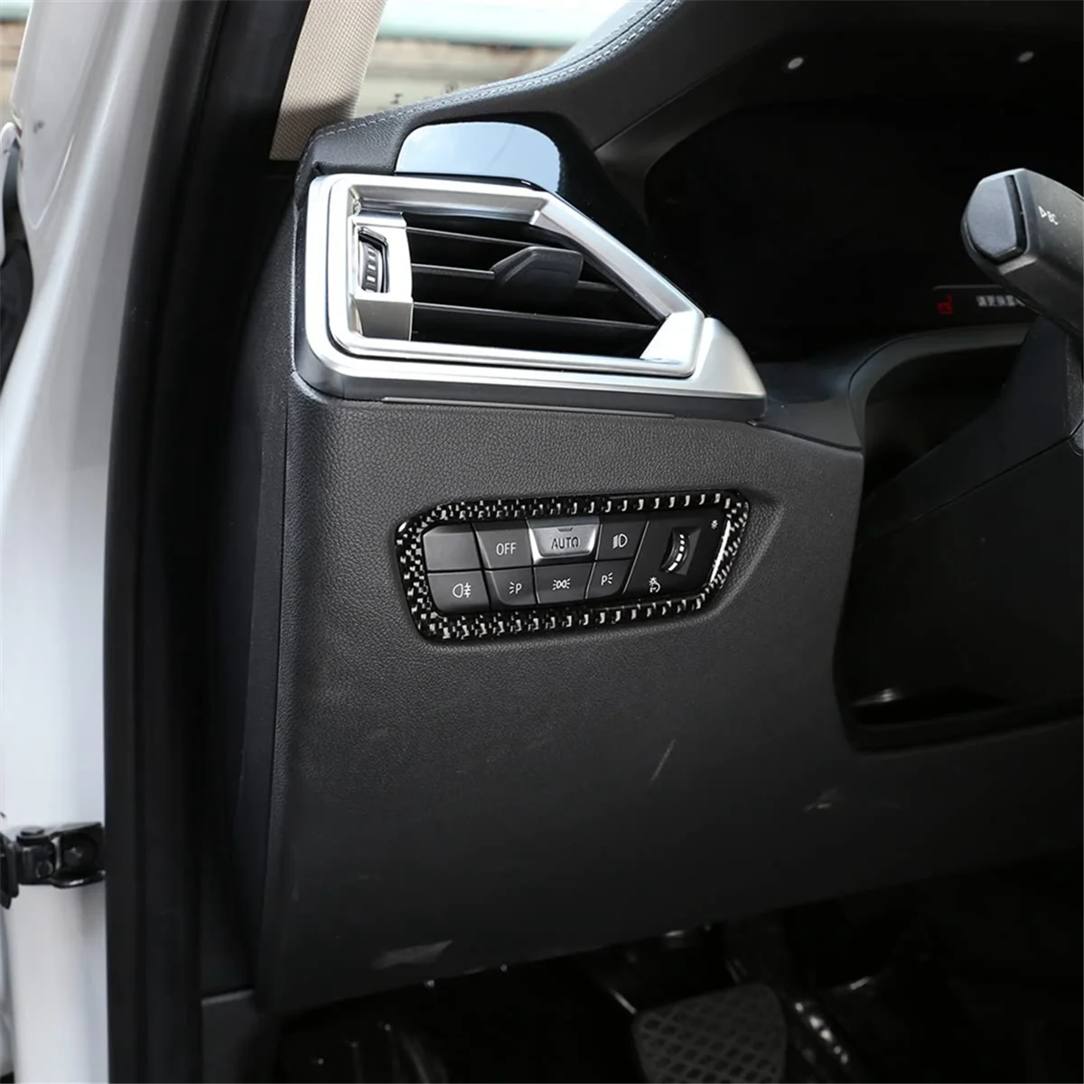 Мягкая крышка переключателя из углеродного волокна для Toyota Supra GR A90 2019-2023