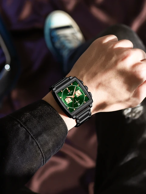 REWARD Quartz Watch Men Rectangle Wristwatch Male Top Brand Luxury Chronograph Multifunction Business Watch Relogio Masculino 3