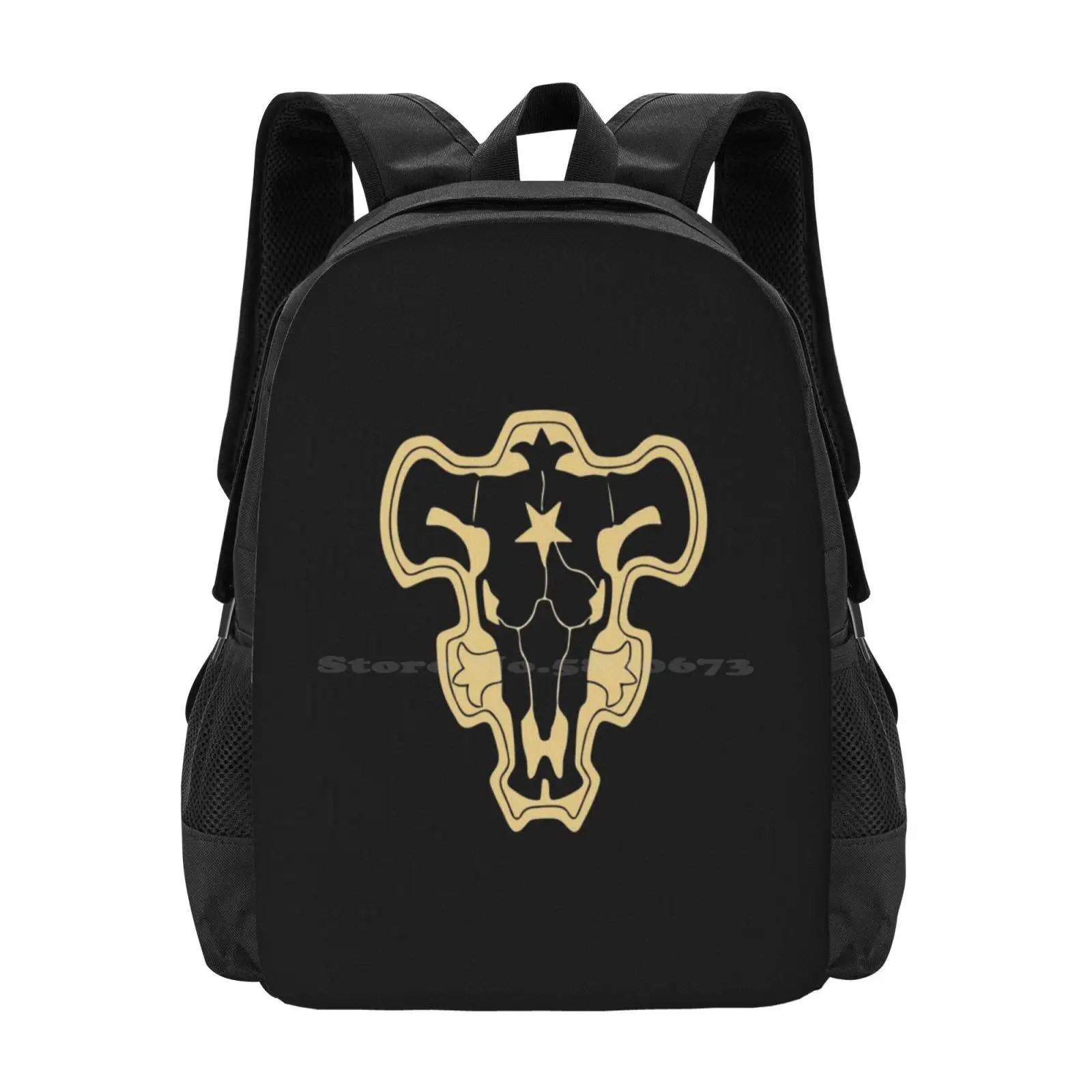 

Best Seller Black Clover Black Bulls Merchandise 3D Print Design Backpack Student Bag Black Clover Black Bulls Stuff Black