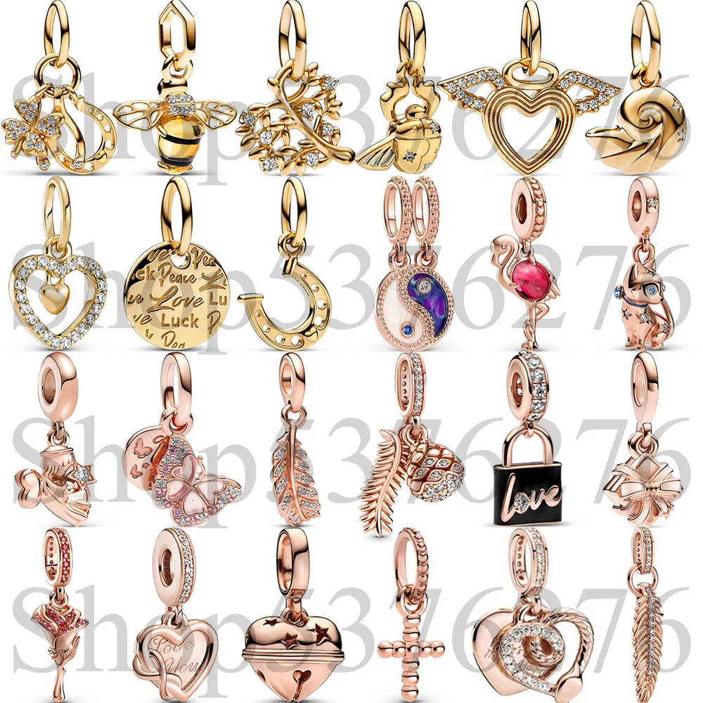 Женский браслет с подковой и крыльями ангела