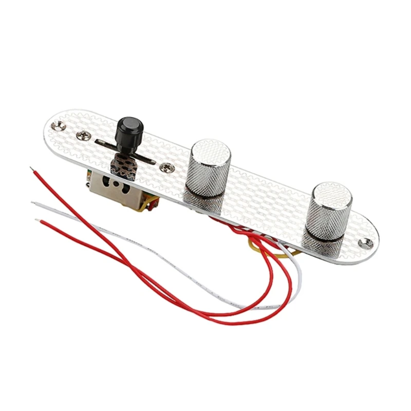 

Prewired Loaded Guitar Control Plate with 3-Way Switches Knob Replacement