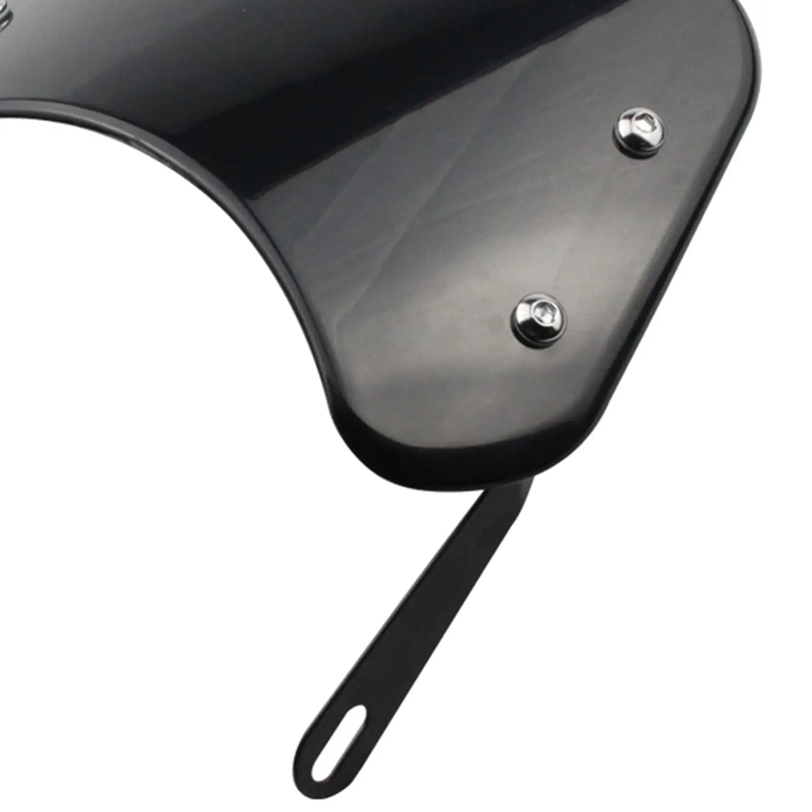 

Front 5-7 Motorcycle Headlight Windshield Wind Deflector Windscreen Compact Black
