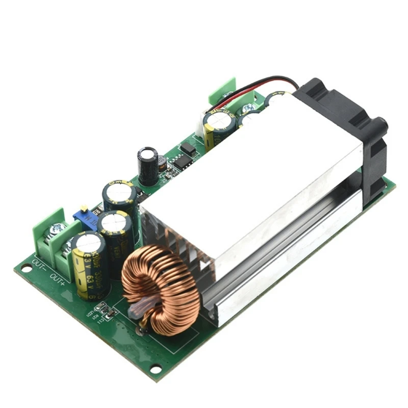 Фото DCDC 600W 25A Понижающие преобразователи Регулируемый модуль регулятора напряжения с охлаждающим вентилятором для плат №2