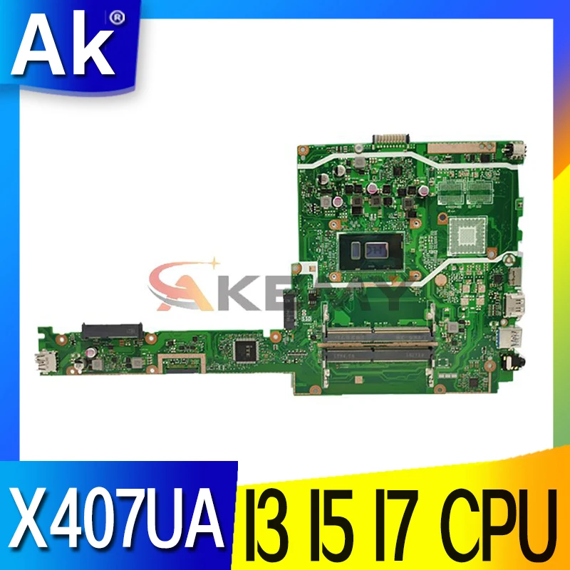 

X407UB Mainboard FOR ASUS X407 X407U X407M X407MA X407UA A407 Laptop Motherboard I3-6006 I5-7200U I7-7500U 100% Working