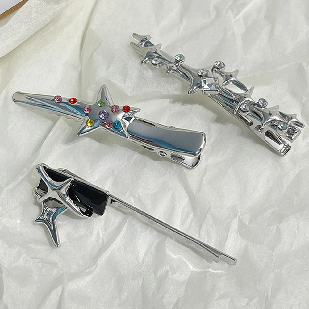 

Star Hair Accessories Hair Clamps Crab Barrettes Gripper Hair Clips Grip Bangs Side Clip Duckbill Clip Sweet Cool Hairpin