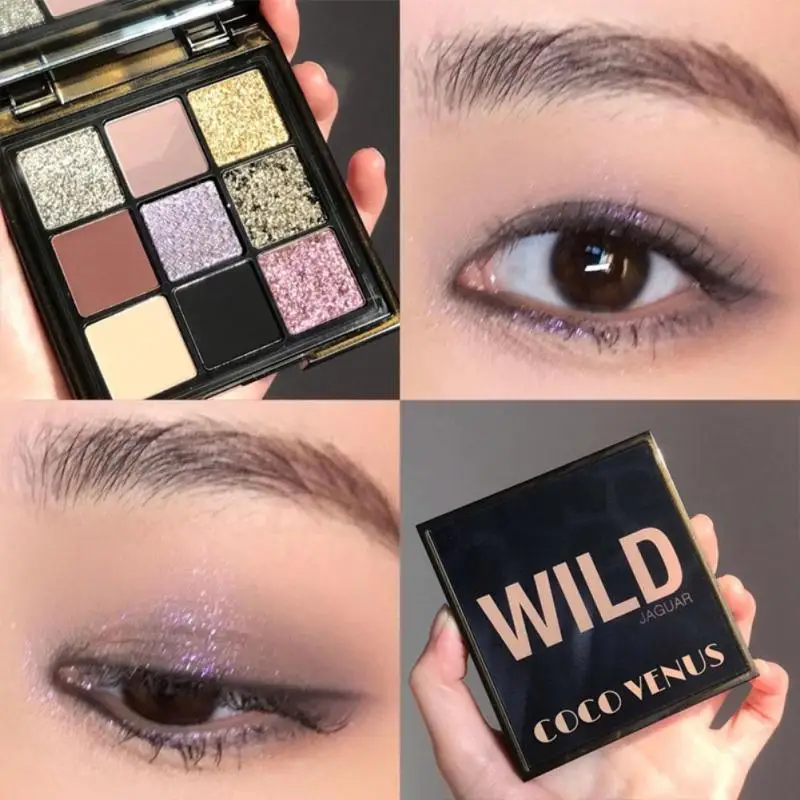 

New 9 Color Eyeshadow Pallete Matte Shimmer Lasting Waterproof Eye Makeup Set With Eye Shadow Brush Cosmetics Maquillage