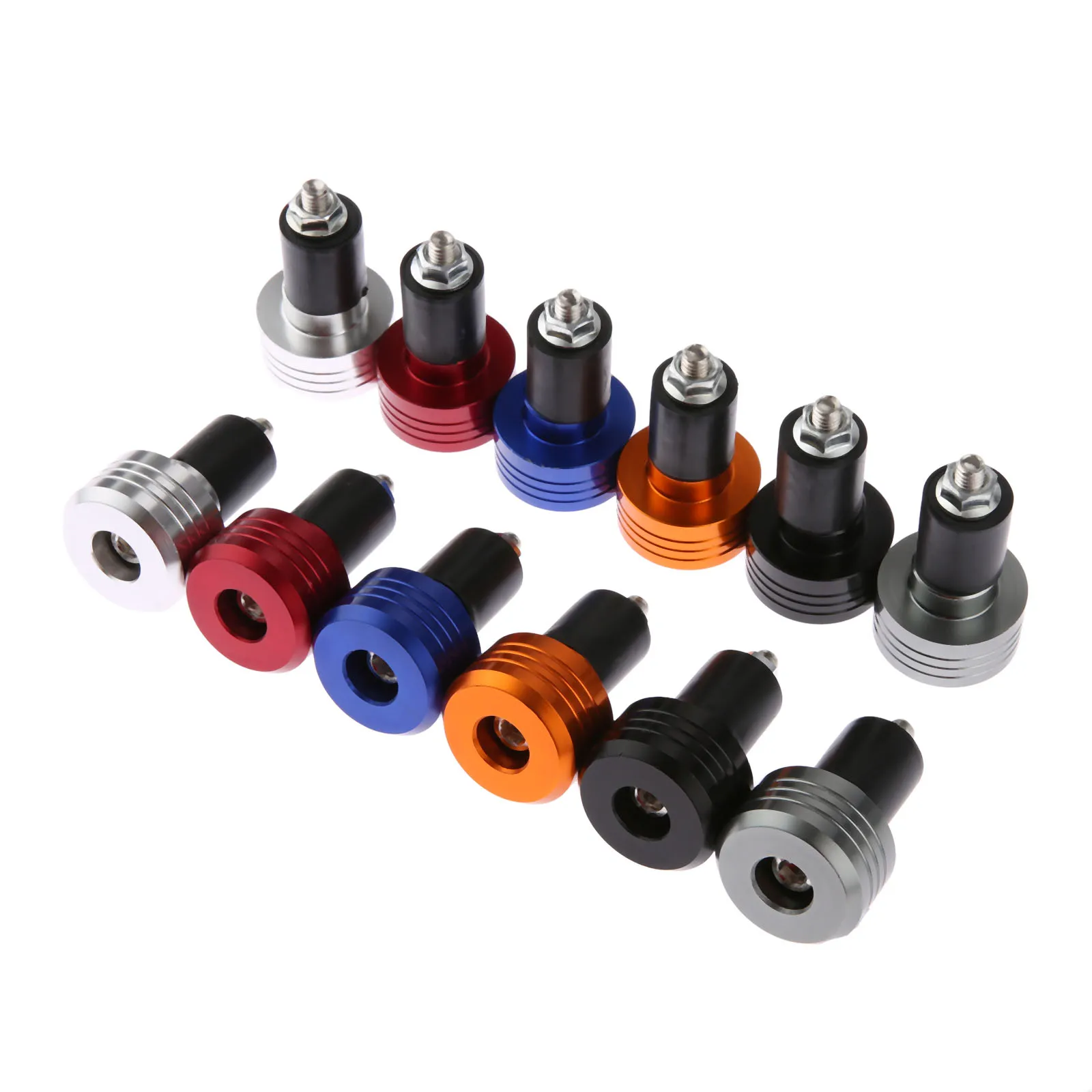

1Pair Motorcycle Bar End Left/right Handle Plug for 7/8" 22 Mm Diameter Handle Bar Grips Protector CNC Solid Billet Aluminum