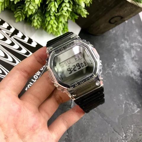 G-SHOCK GM-5600 Series Ограниченная серия смотрите сквозь ледник серия Спорт прозрачные часы Металлические квадратные 200 м водонепроницаемые мужские часы