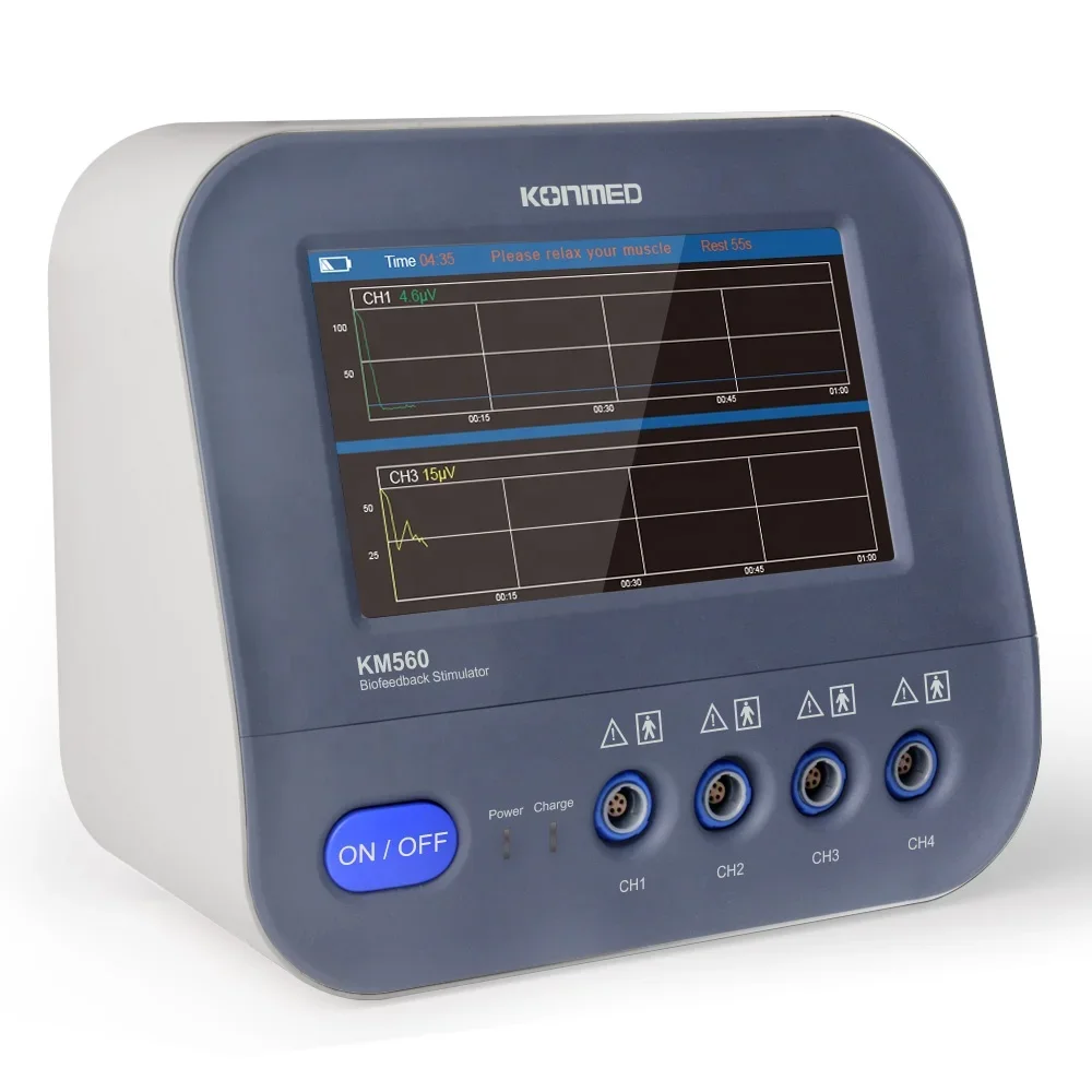 KM560-4 Тест EMG Игра ETS STIM Биоподача нервов и мышц Стимулятор Тренажер Кегеля Тонер