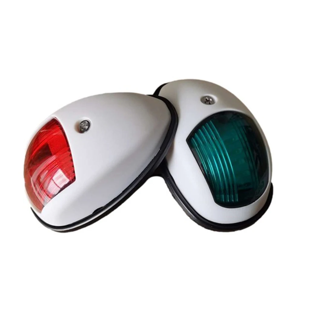 

Pack of 2 Plastic Boat Signal Lamp Portable Professional Sealed Left Right Trunk Bus Tail Light Accessories White