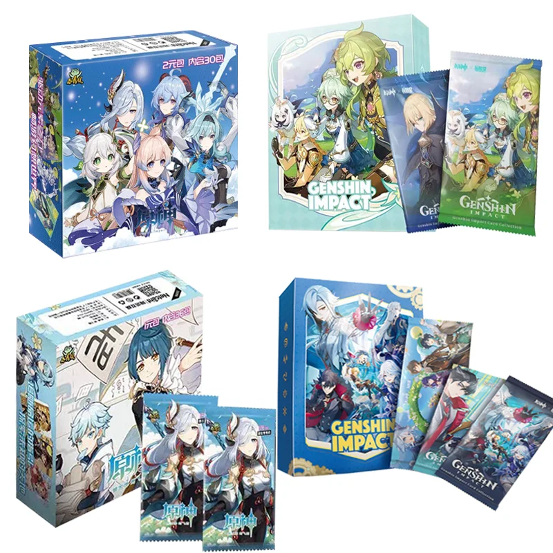 Новинка набор ударопрочных карт Genshin коллекционная версия Классическая