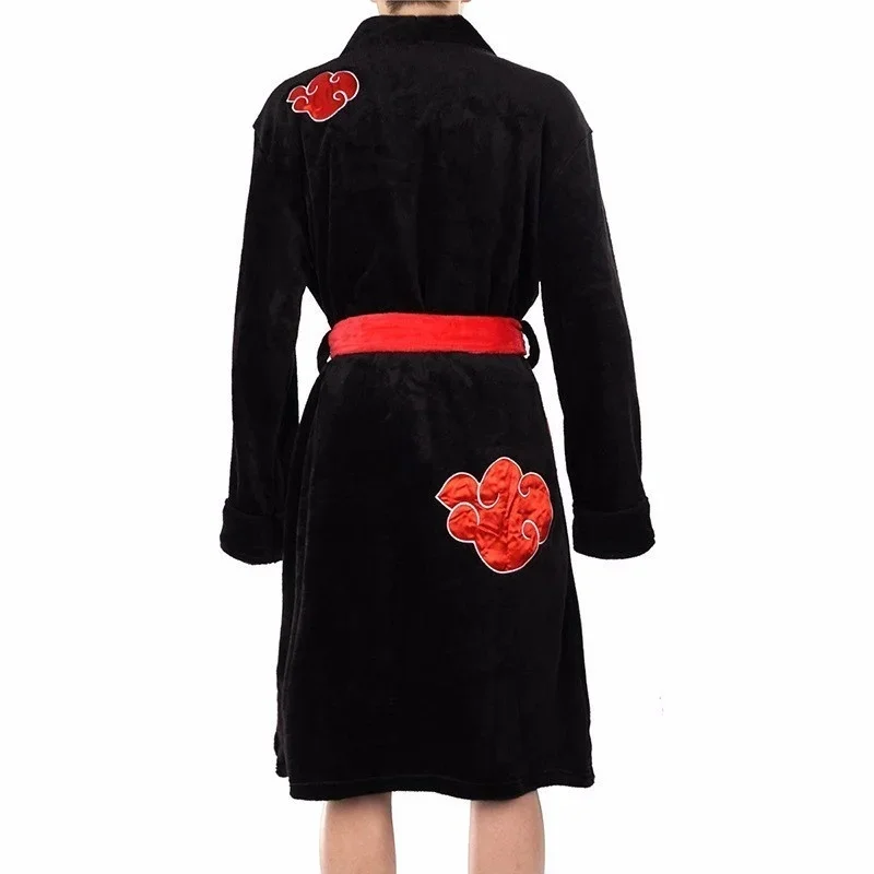 Халат для косплея аниме фланелевый женский халат Akatsuki зимняя Мягкая флисовая