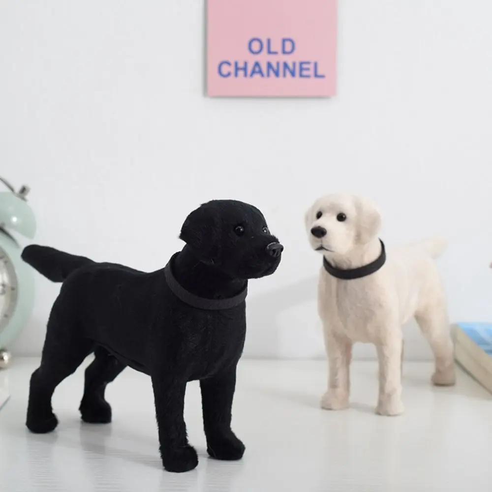 

Handicraft Collection Simulated Animal Labrador Dog Model New Figurines Miniatures Dog Models Decoration Crafts