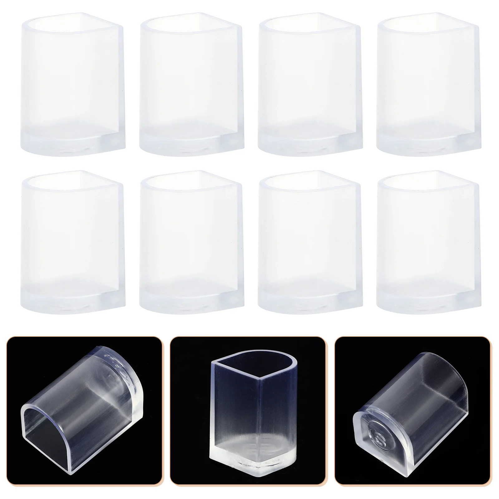 

10 Pairs Transparent Protective Antiskid Practical High Heel Protector Latin Betty Dance Shoes Cover Heels Stopper for Ladies