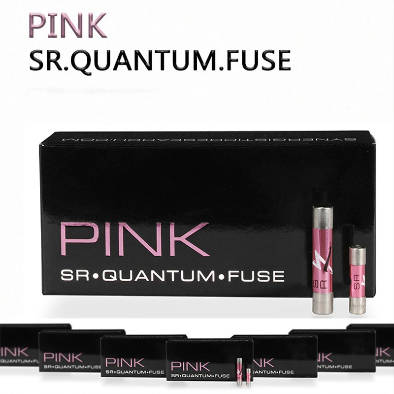 Фото Высококачественный аудиофильский предохранитель SR Pink Quantum Fuse с низким уровнем шума и без потерь звука для улучшения звучания в ламповых усилителях, CD-плеерах и проигрывателях винила. №1