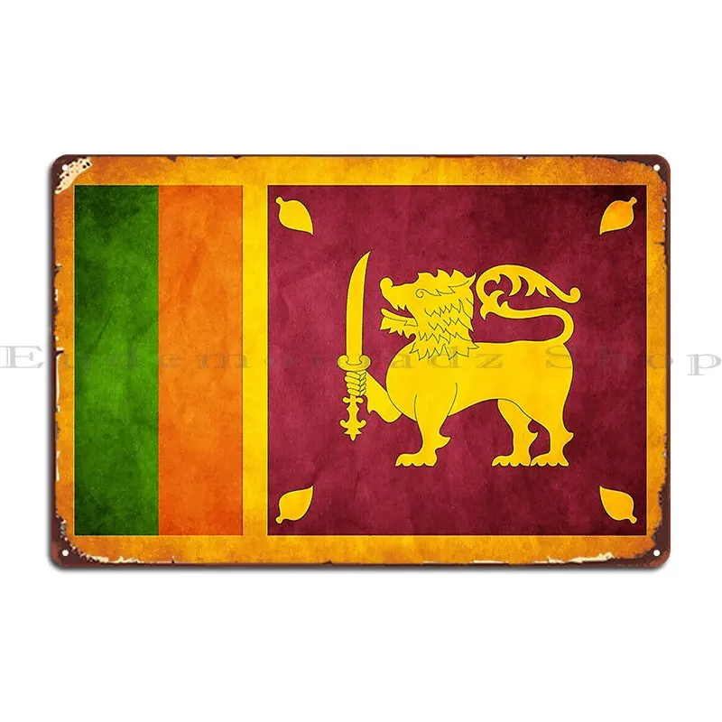 Флаг Шри-Ланки государственный флаг металлический Фотофон настенный светильник