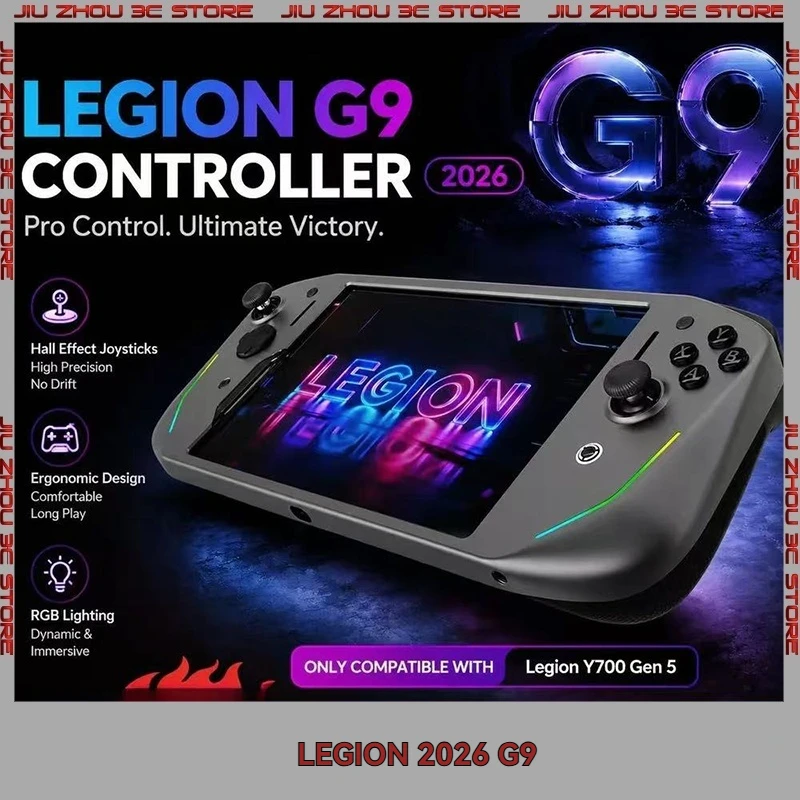 Фото Беспроводной телескопический геймпад Lenovo Legion G9 2026 для планшета Y700 5-го поколения, угольно-серый, Bluetooth, мобильный игровой джойстик для PUBG