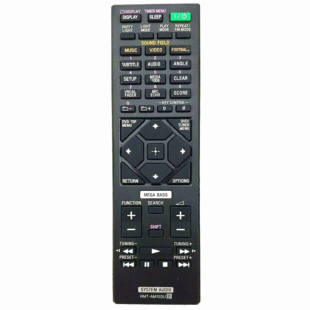 Новая запасная деталь для Sony System Audio Remote Control HCDGT3D HCDSHAKEX1 HCDSHAKEX3 HCDSHAKEX7 MHCGT3D Fernbedienung