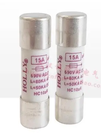 5 шт./лот HOLLY предохранитель HC10aR 10x38 мм 32A 30A 25A 20A 15A 12A 11A 10A 8A 1000V 690V НОВЫЙ ОРИГИНАЛЬНЫЙ