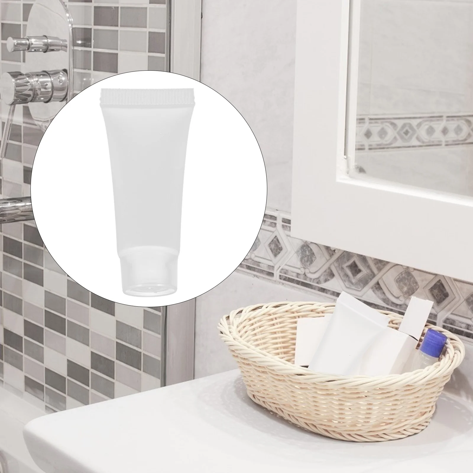

50pcs Jars Reusable Lotion Tubes Dispenser Hand Bottle Toiletry Bottles