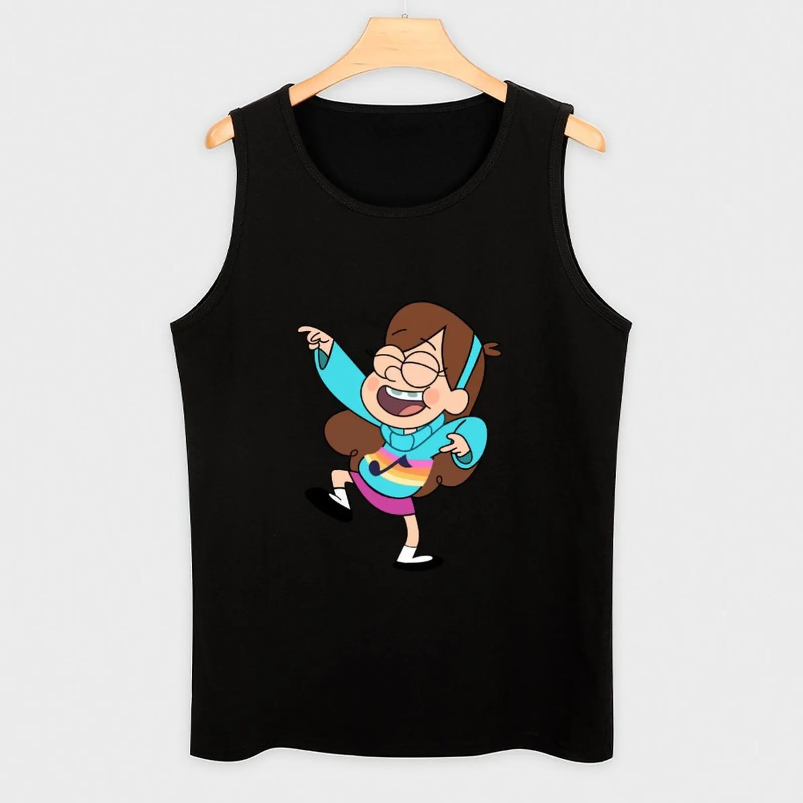 Фото Летняя повседневная майка Mabel Dancing, свободная, легкая, без рукавов №3