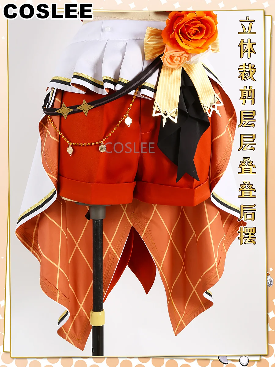 Костюм для косплея COSLEE Vtuber Nijisanji Umise Yotsuha Милая форма платье на Хэллоуин модель