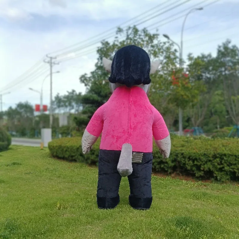 Гигантский Серый Волк надувной костюм мультяшное животное маскарадный для