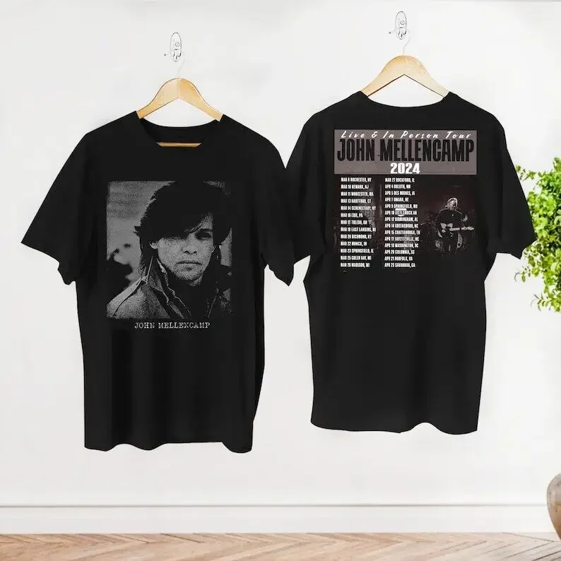 Винтажная рубашка John Mellencamp 90-х Live And In Person Tour 2024
