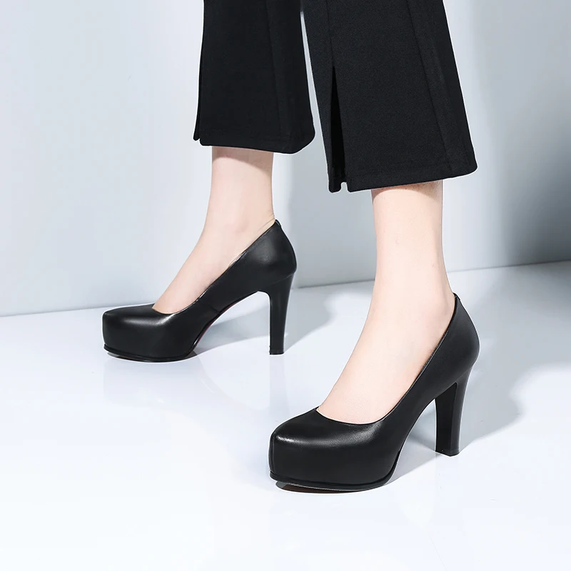 Женская офисная обувь, рабочая женская обувь на высоком каблуке, женская обувь для стюардесс, женская обувь